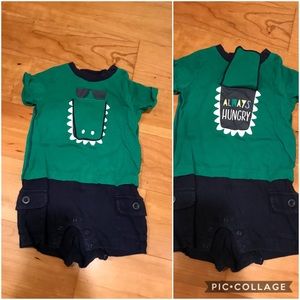 Gymboree size 6-12 month shorts one piece set